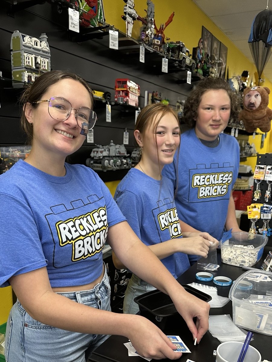 The Reckless Bricks & Toys team on opening day