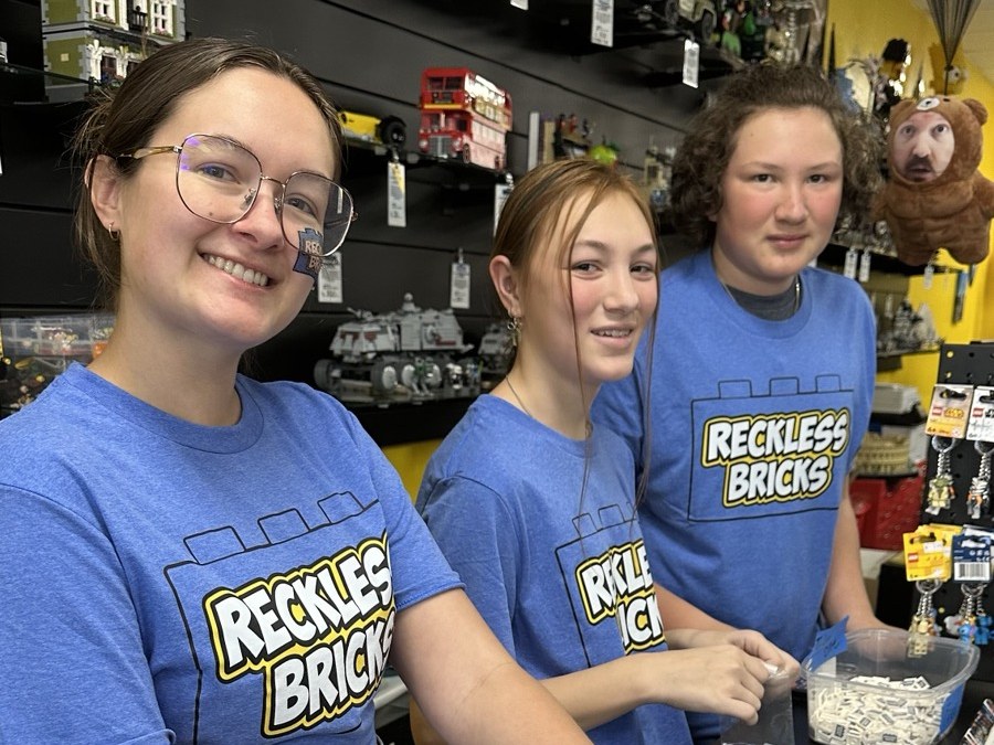 Inside Reckless Bricks & Toys on opening day